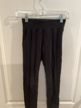 Girls Justice Black Casual Knit Ankle Length Elastic Waist Leggings Size Medium